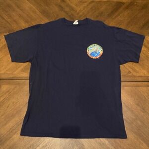 Jimmy Buffett Welcome to Fin Land Tour 2011 T-Shirt Mens XL Navy Anvil Cotton